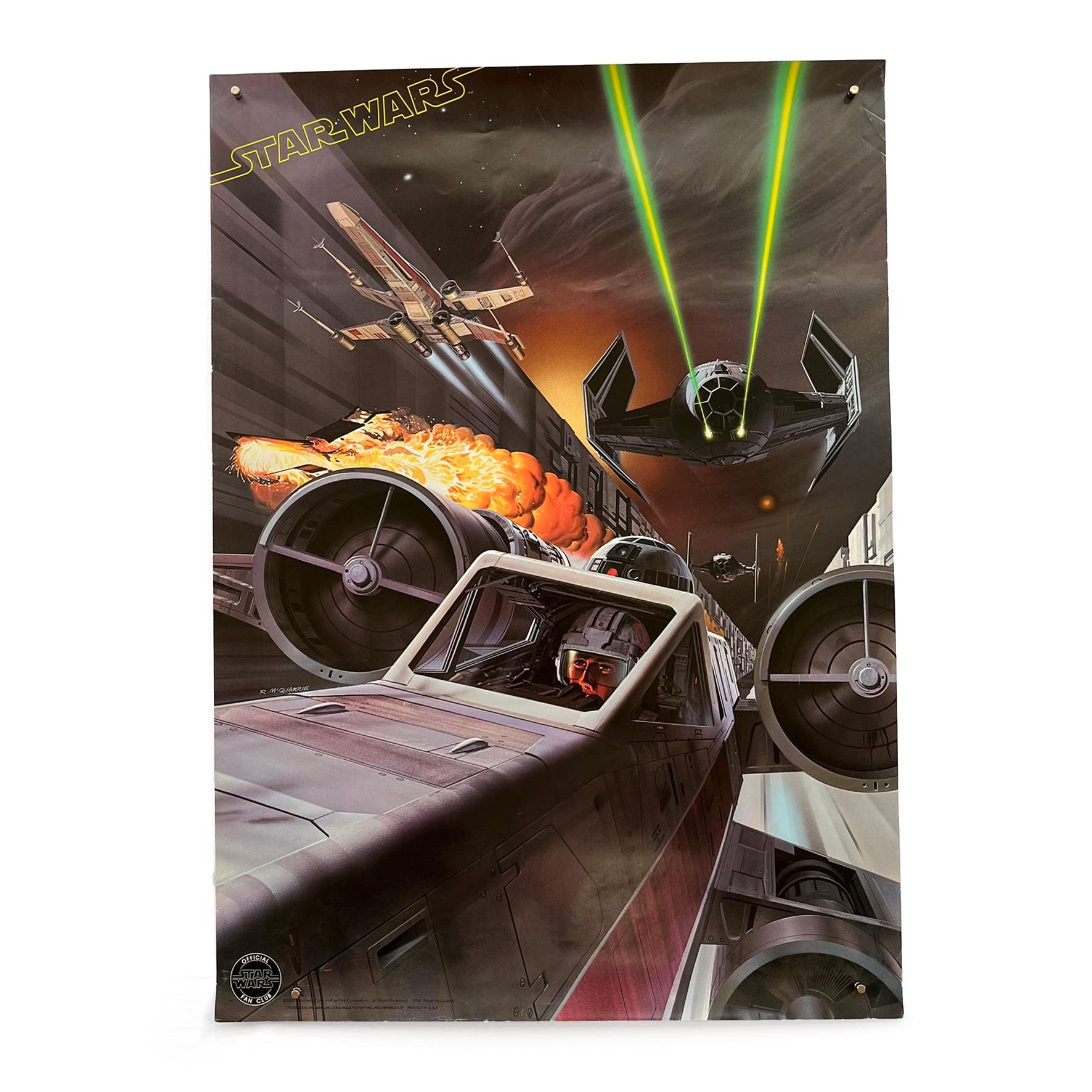 Original Vintage 1977 Star Wars Fan Club 20x28