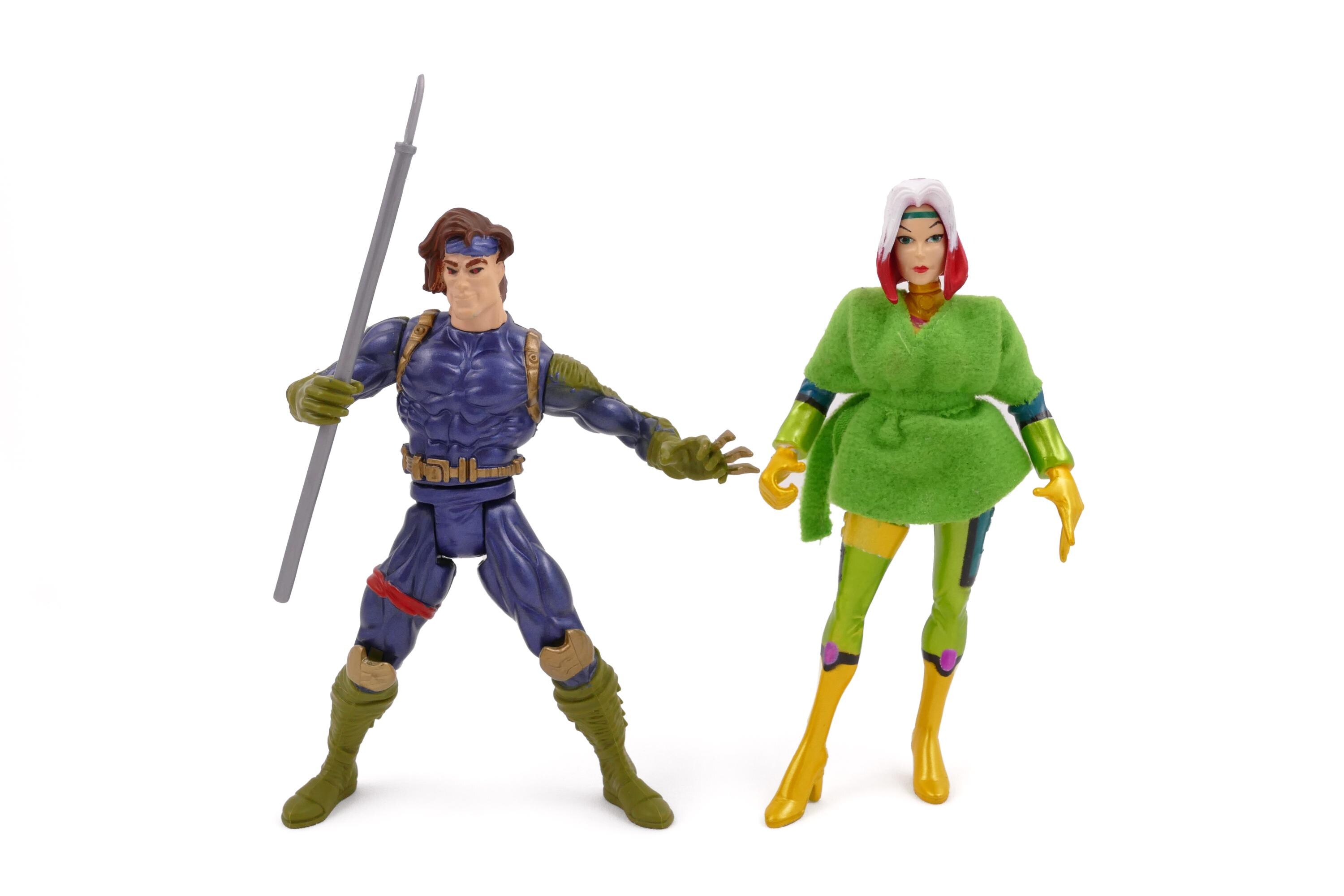 Gambit and Rogue 1997 Marvel Famous Couples Action Figures - X-men
