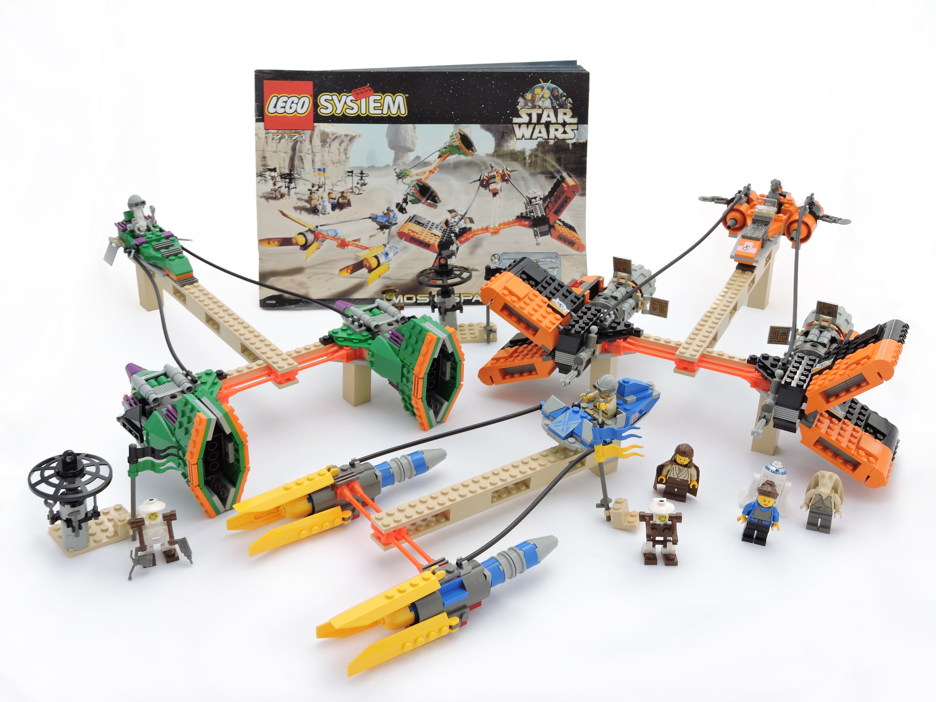 1999 Star Wars Lego 7171 Mos Espa Podrace Anakin Sebulba and Gasgano Podracers Complete Large Set Etsy