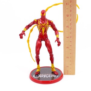 Iron Spider-Man Action Figure - Hasbro Spider-Man Origins 6" Figure with Stand image 9