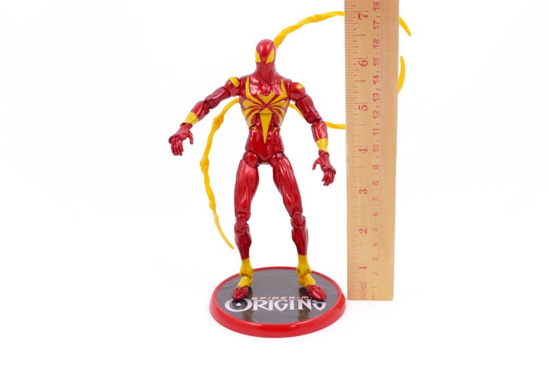 Iron Spider-Man Action Figure - Hasbro Spider-Man Origins 6" Figure with Stand image 9