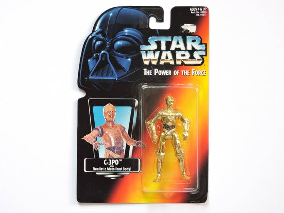 NEW LOT OF 2 KENNER 1995 STAR WARS POWER OF THE FORCE C-3PO//HAN SOLO FIGURES NEW