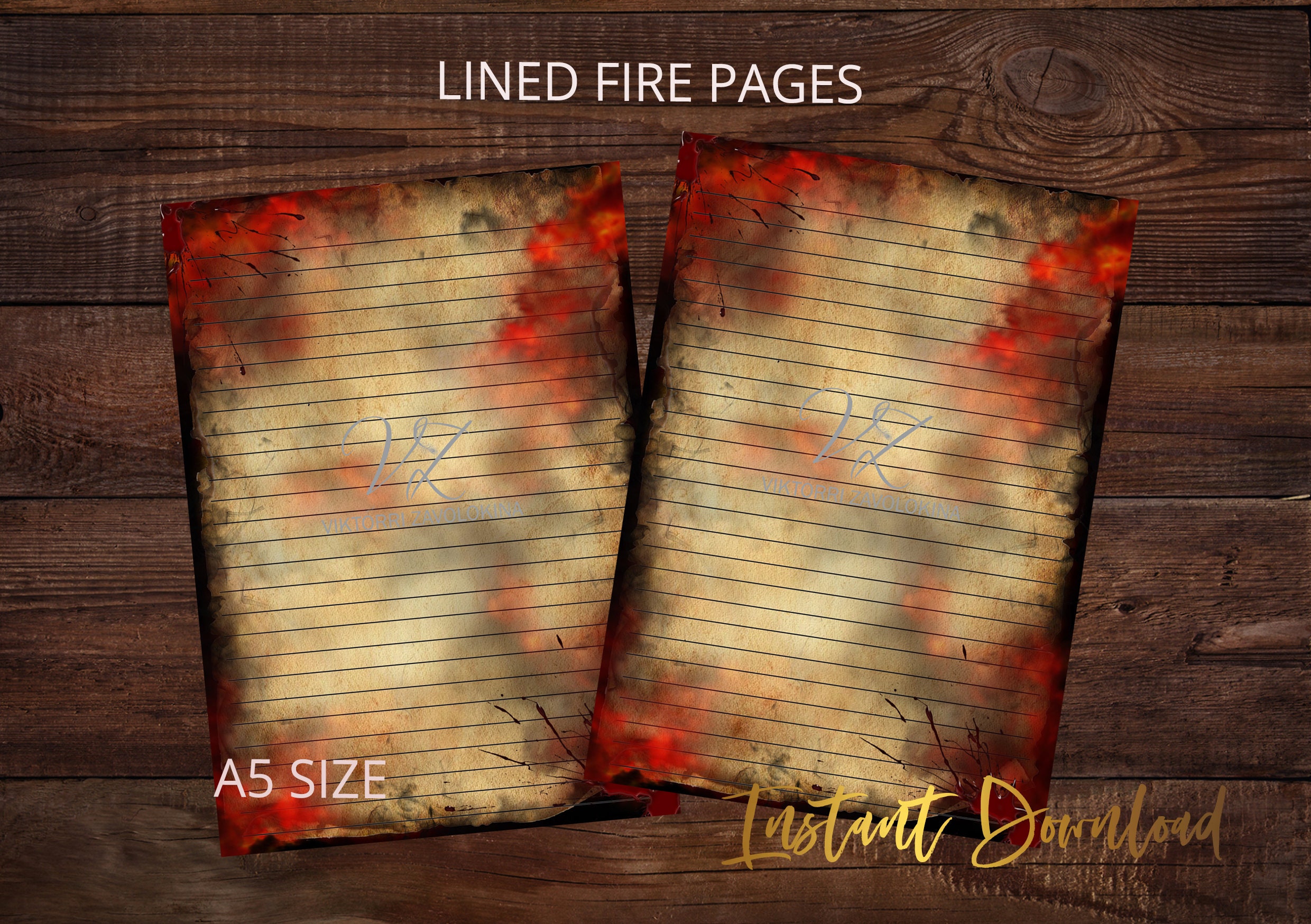 Printable Grimoire Journal Pages - Blank Book of Shadows Pages - Witch ...