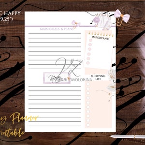 Classic Happy Monthly Planner Printable Pages - Happy Planner Inserts ...