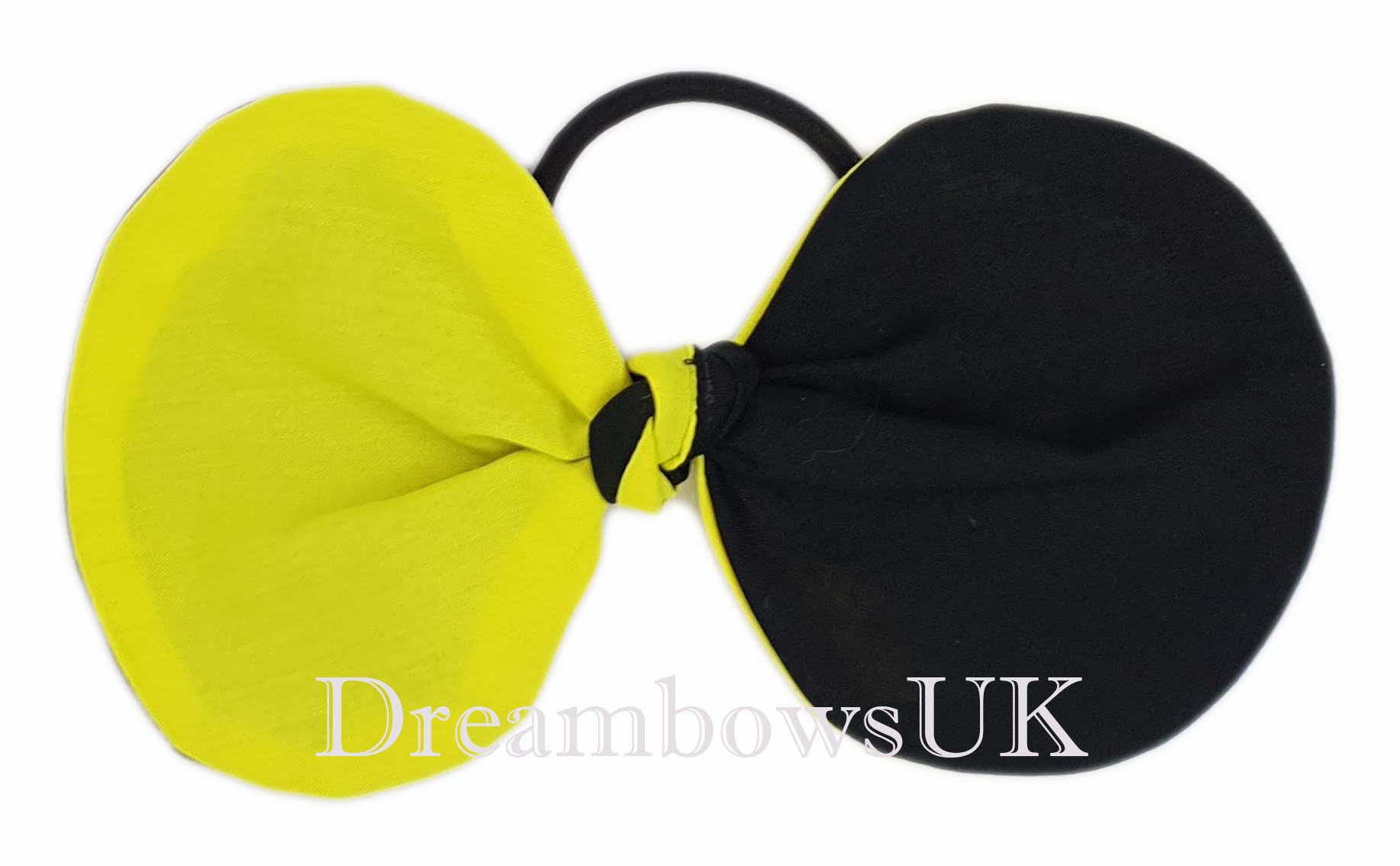 Black and Yellow Fabric Hair Accessories Large Bow Tied Bow Etsy UK