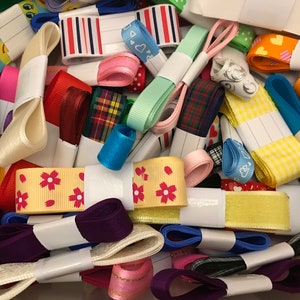 Mixed craft ribbon, cardmaking, scrapbooking. Assorted colours, widths and designs image 8