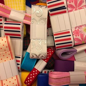 Mixed craft ribbon, cardmaking, scrapbooking. Assorted colours, widths and designs image 3