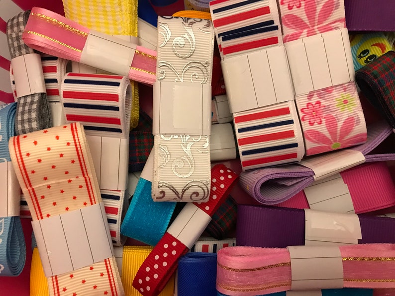 Mixed craft ribbon, cardmaking, scrapbooking. Assorted colours, widths and designs image 3