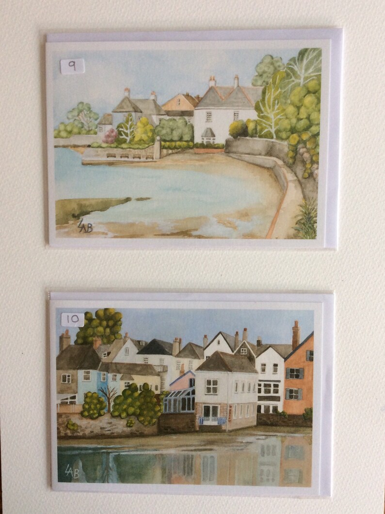 Topsham Cards, Fine Art Greetings Cards, Topsham Views, Devon, Estuary