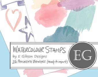 Watercolour Brush Stamp
