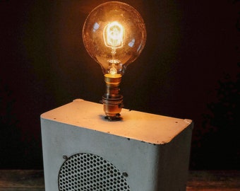 Vintage Retro INDUSTRIAL Upcycled Converted LAMP Light Rough Luxe