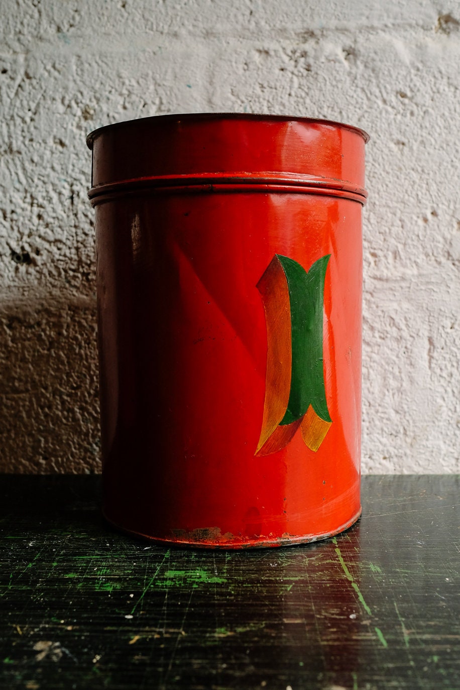 Pair of Decorative Vintage METAL STORAGE Metal Tins Canisters Etsy 日本