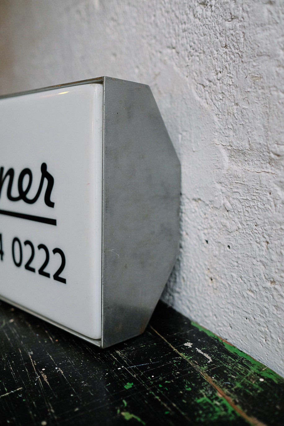 VINTAGE American DINER LIGHTBOX Bristol Connecticut Industrial