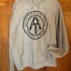Hoodie with Appalachian Trail design and progress.