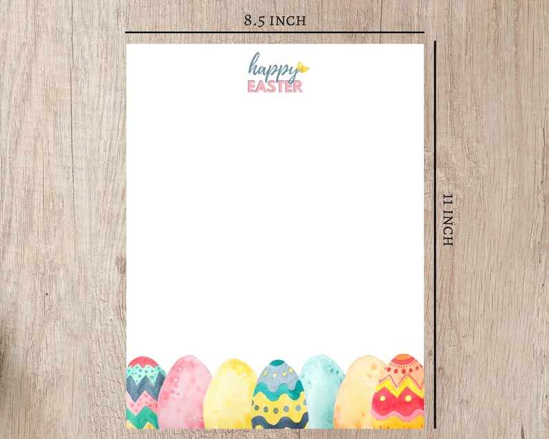easter stationery editable template printable letter from