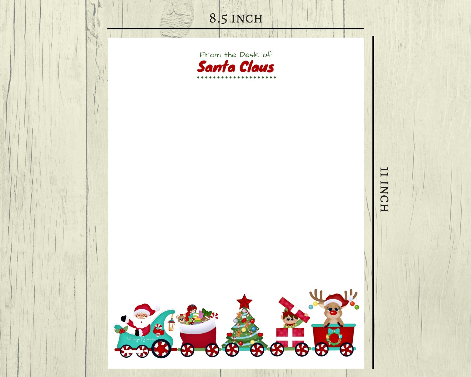Christmas Elf Stationery Printable