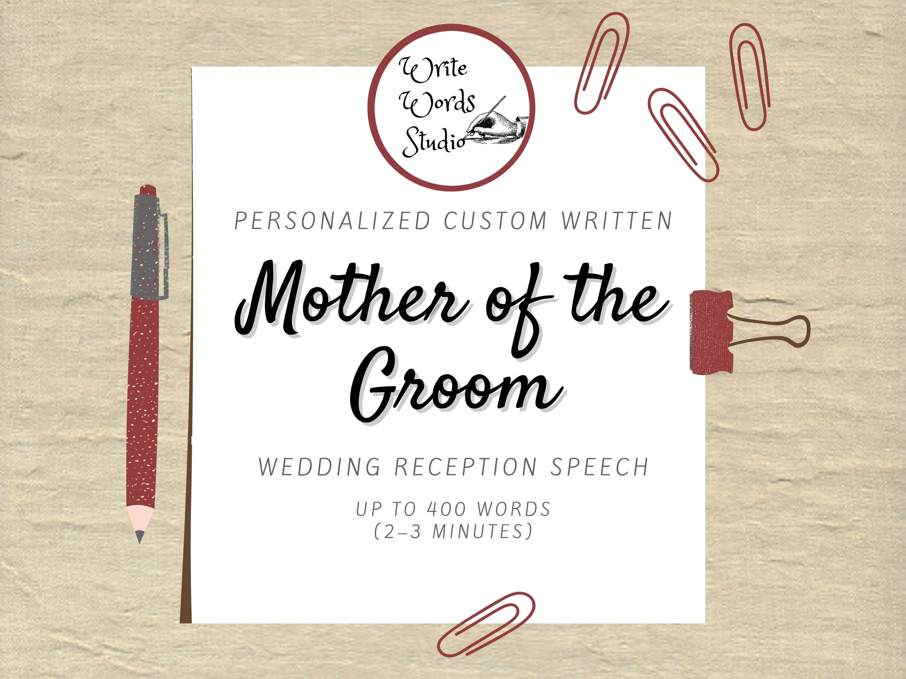 Mother of the Groom Speech - Personalized, Custom Wedding Reception ...