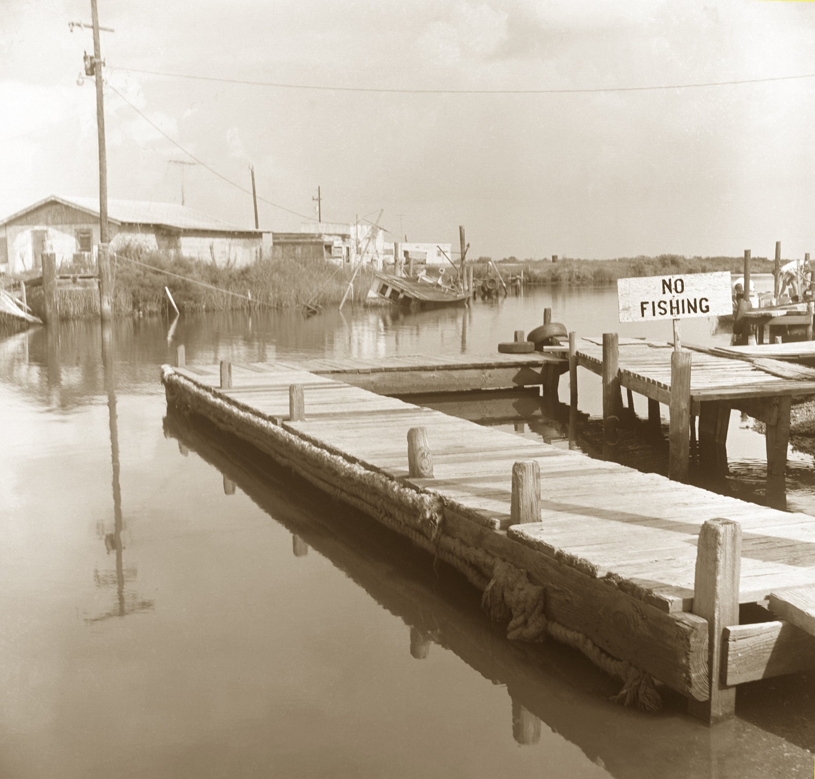 No Fishing Wharf Grand Chenier Cameron Parish Louisiana From Etsy