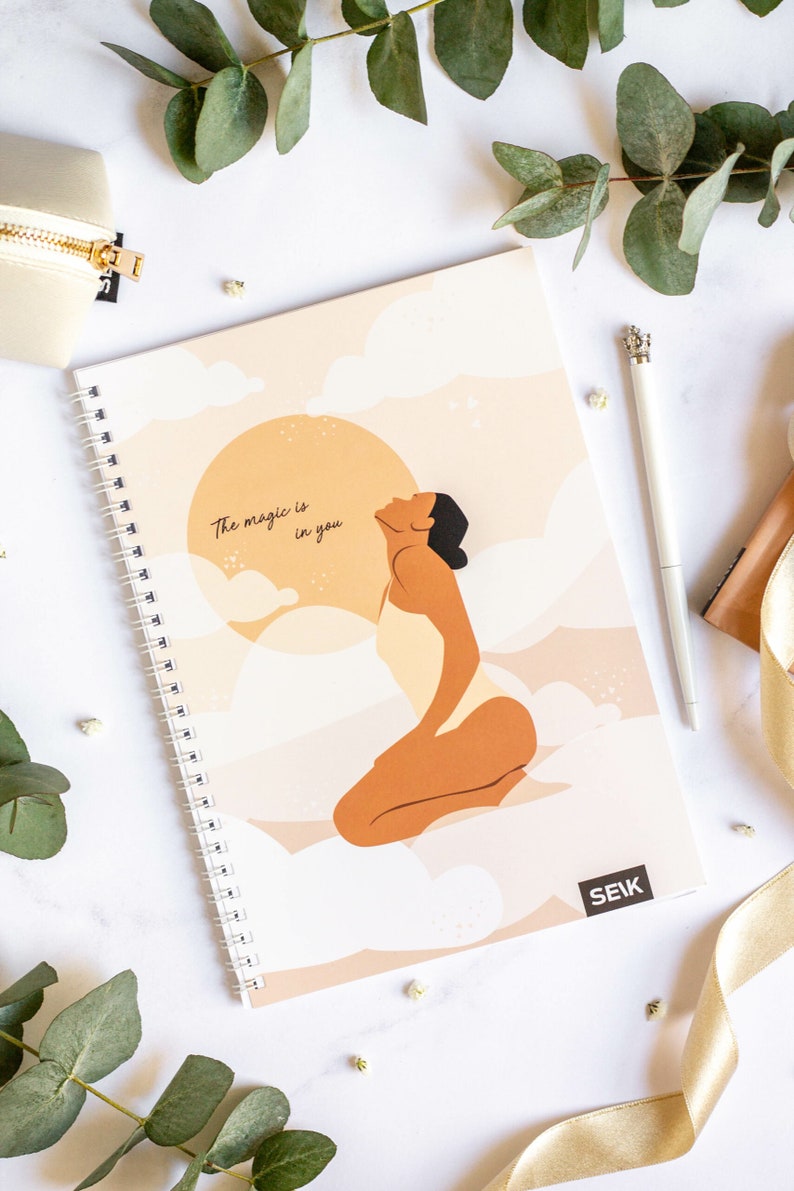 DOTTED NOTEBOOK PERSONAL Journal Spiral Bind Journal Handmade