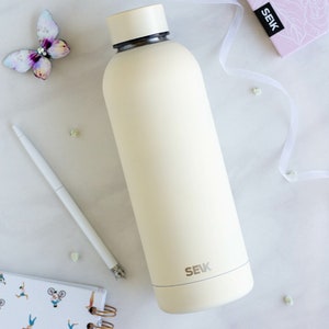 Bottiglia d&#39;acqua SEIK / Bottiglia THERMOS per tè e caffè - 6 ore calde, 12 ore fredde Colore giallo, rosa, nero 500 ml/17 once