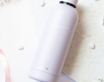 SEIK Water Bottle / THERMOS cup for Tea & Coffee - enjoy every moment - purple color 500ml/17oz