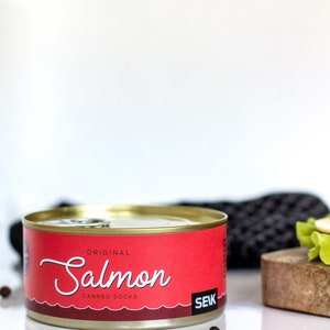 Salmon Fish Canned Socks