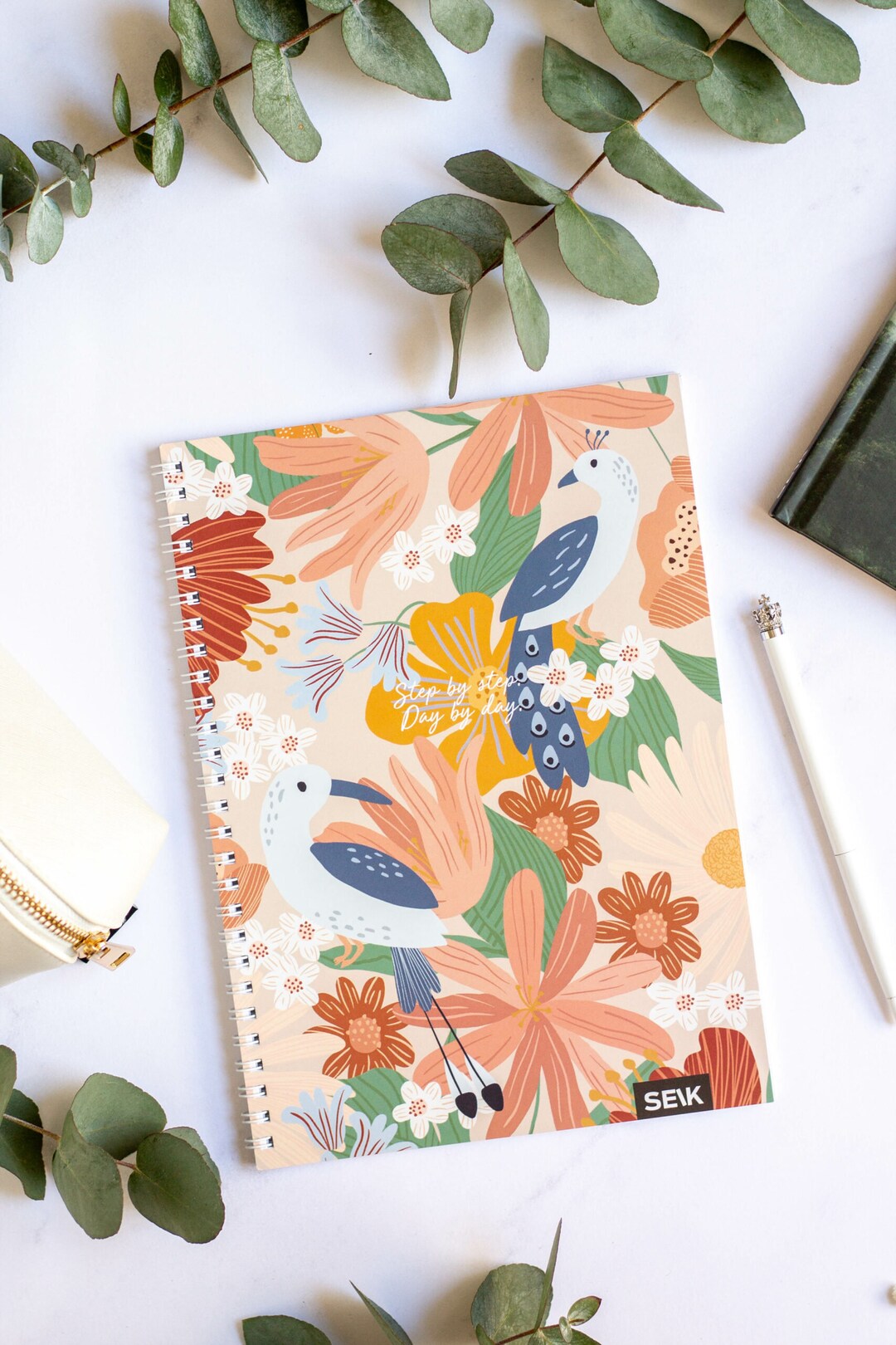 DOTTED NOTEBOOK PERSONAL Journal Spiral Bind Journal Handmade