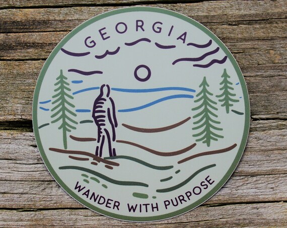Wanderer Georgia Sticker | Catholic Stickers for Water bottles, laptops, and cars