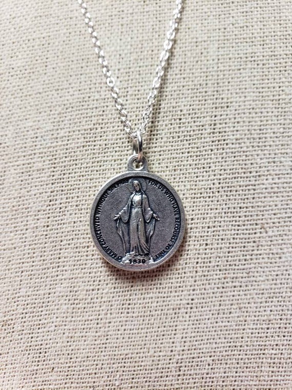 Round Miraculous Medal made in Italy