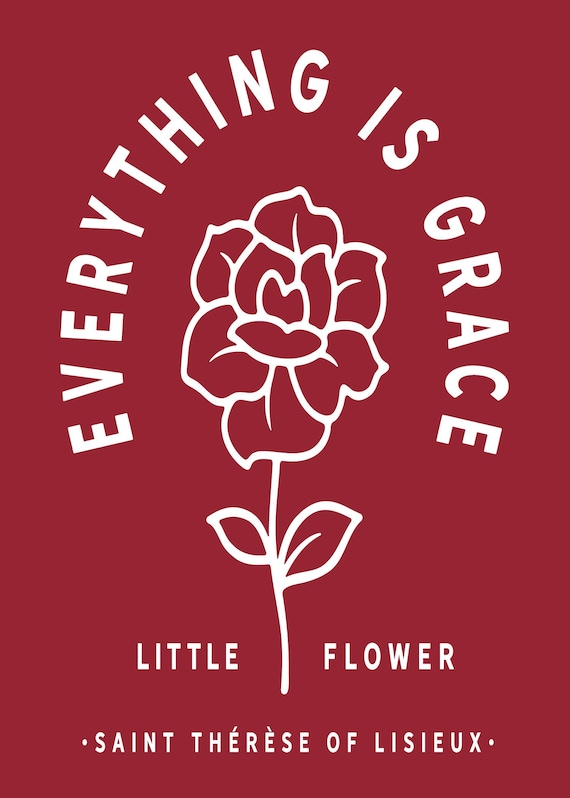 St. Therese of Lisieux Little Flower 5x7 Instant Print Download | Everything is Grace