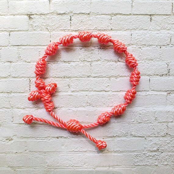 Wanderer Handmade Waterproof Twine Knotted Rosary Bracelet