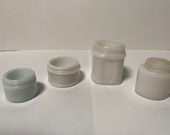 Milk Glass Jars Etsy