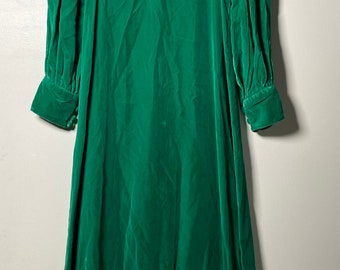 1970’s Green Velvet Maxi Dress