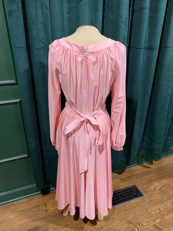 1970’s Pink Polyester Dress - image 4