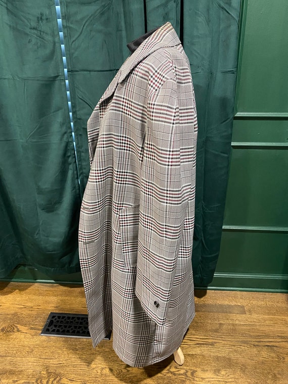 1970’s Gray Plaid Trench with Removeable Lining - image 5