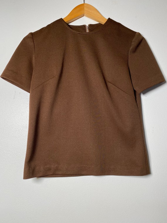 1960’s Brown Zip Up Top