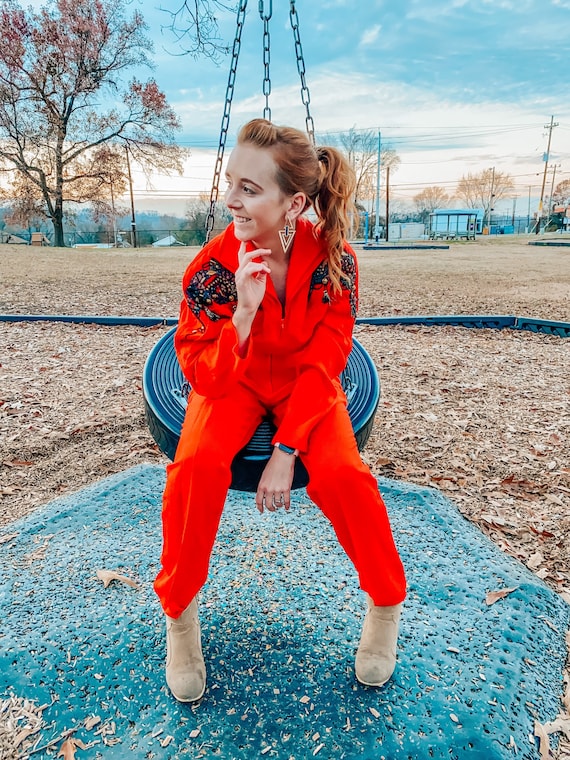 1980’s Red Jazzy Jumpsuit