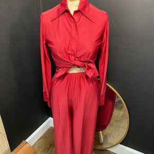 1970’s Ship n Shore Red Pantsuit