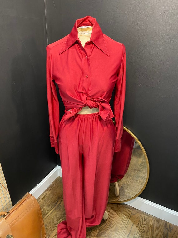 1970’s Ship n Shore Red Pantsuit