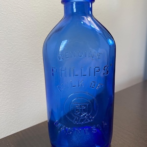 Early 1900’s Phillips Milk of Magnesia Blue Bottle