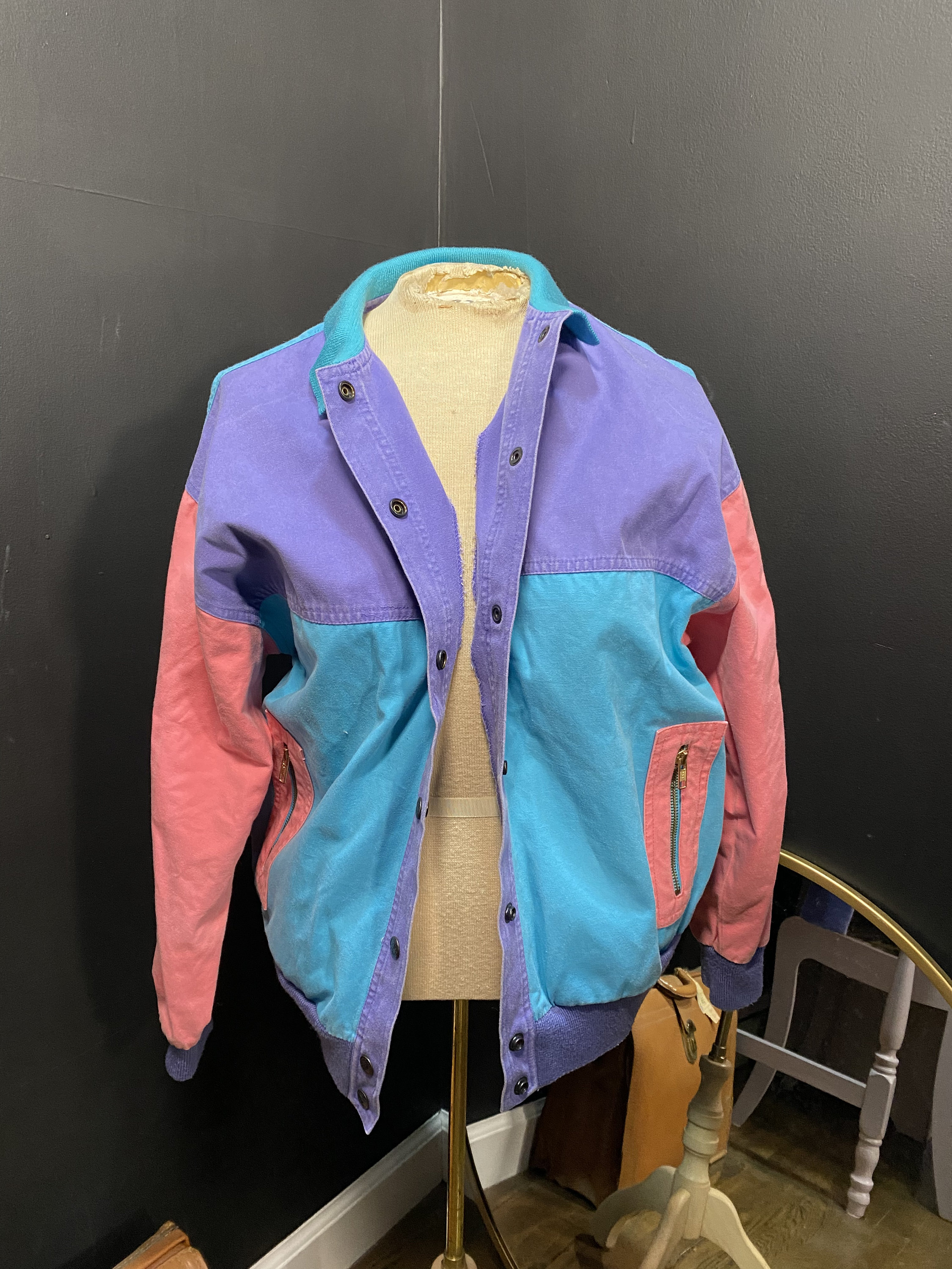 Varsity colour-block cotton bomber jacket - Colmar