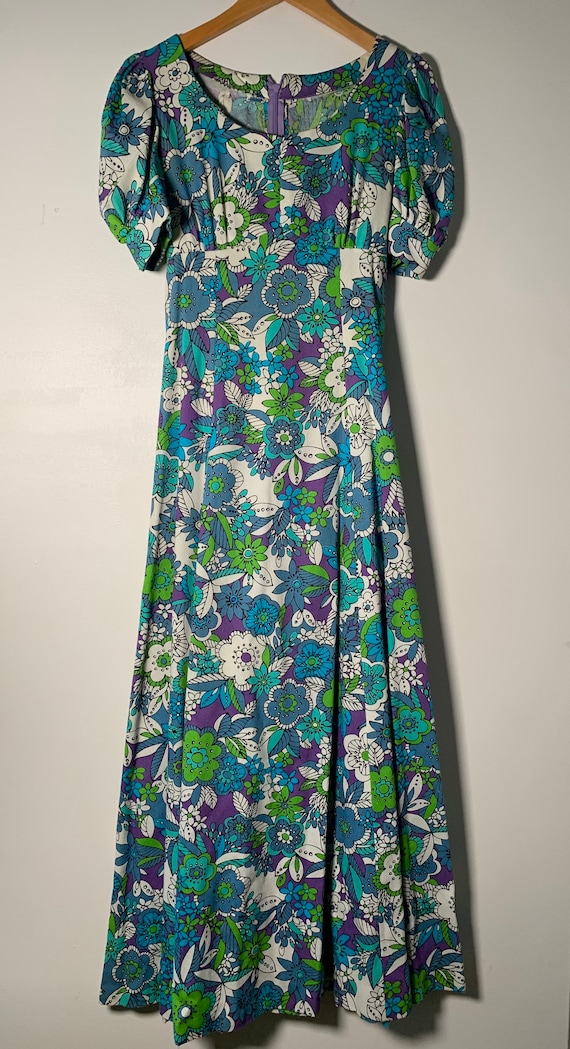 1960’s Floral Maxi Dress - image 2