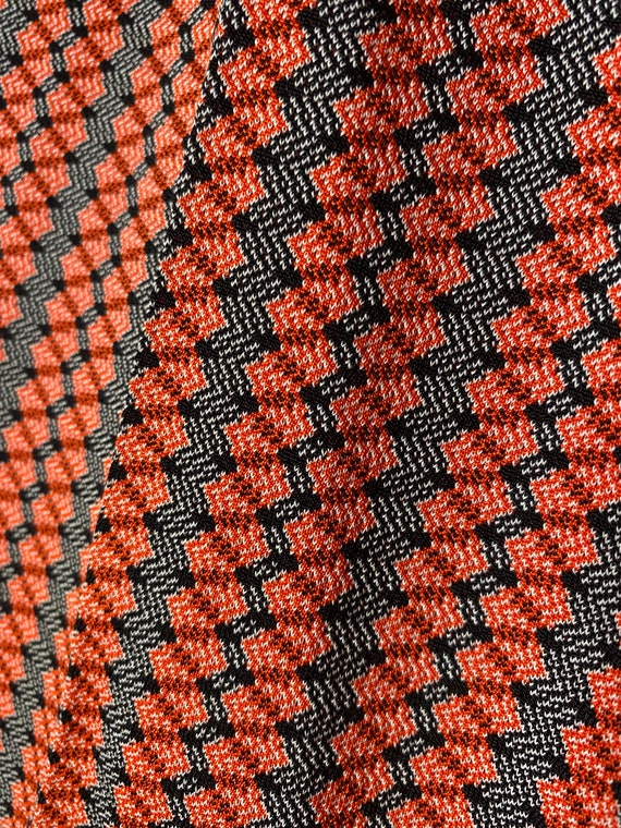 1970’s Orange & Black Zig Zag Bellbottoms - image 4