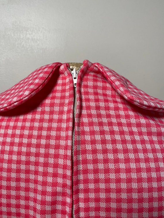 1960’s Pink & White Gingham Dress - image 6