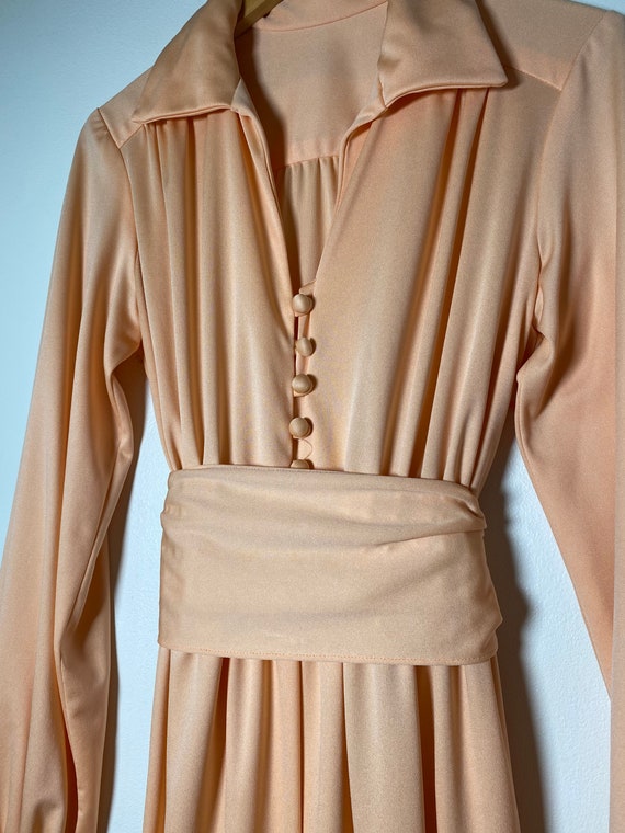 1970’s Peach Maxi Dress - image 2