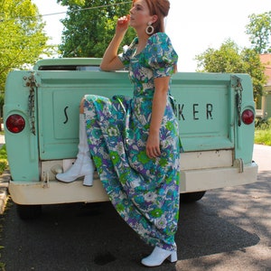 1960’s Floral Maxi Dress