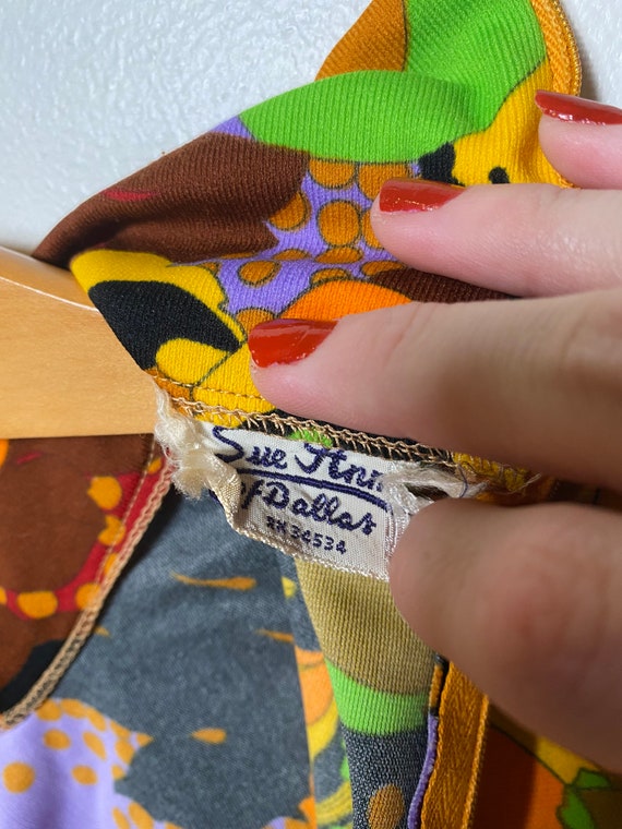 1960’s Psychedelic Leaves Shirt - image 2