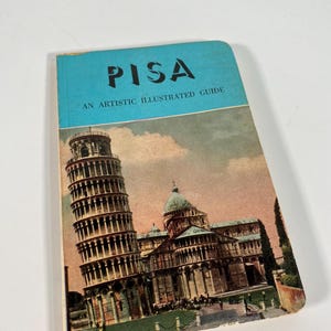 Vintage Pisa Reisebuch & Karte