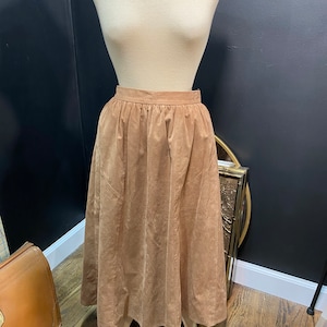 1970’s Brown Suede Skirt
