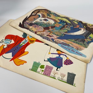 1960’s Set of 2 Disney Placemats